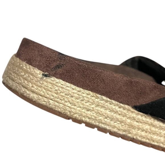 TOMS Paloma Sandals Women's 9 Black Animal Print Casual Summer Slip On - Picture 7 of 13